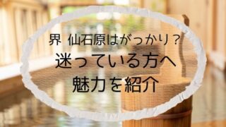 界 仙石原 がっかり